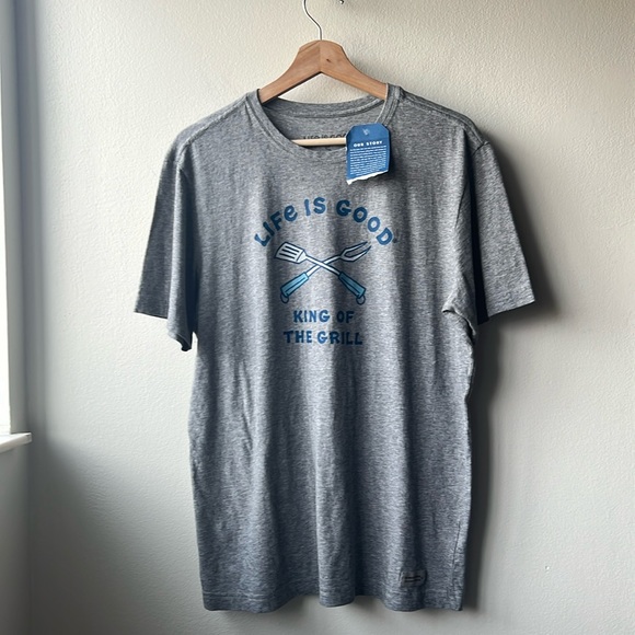 Life is Good Men’s King of the Grill Tee Size Small - Picture 1 of 4
